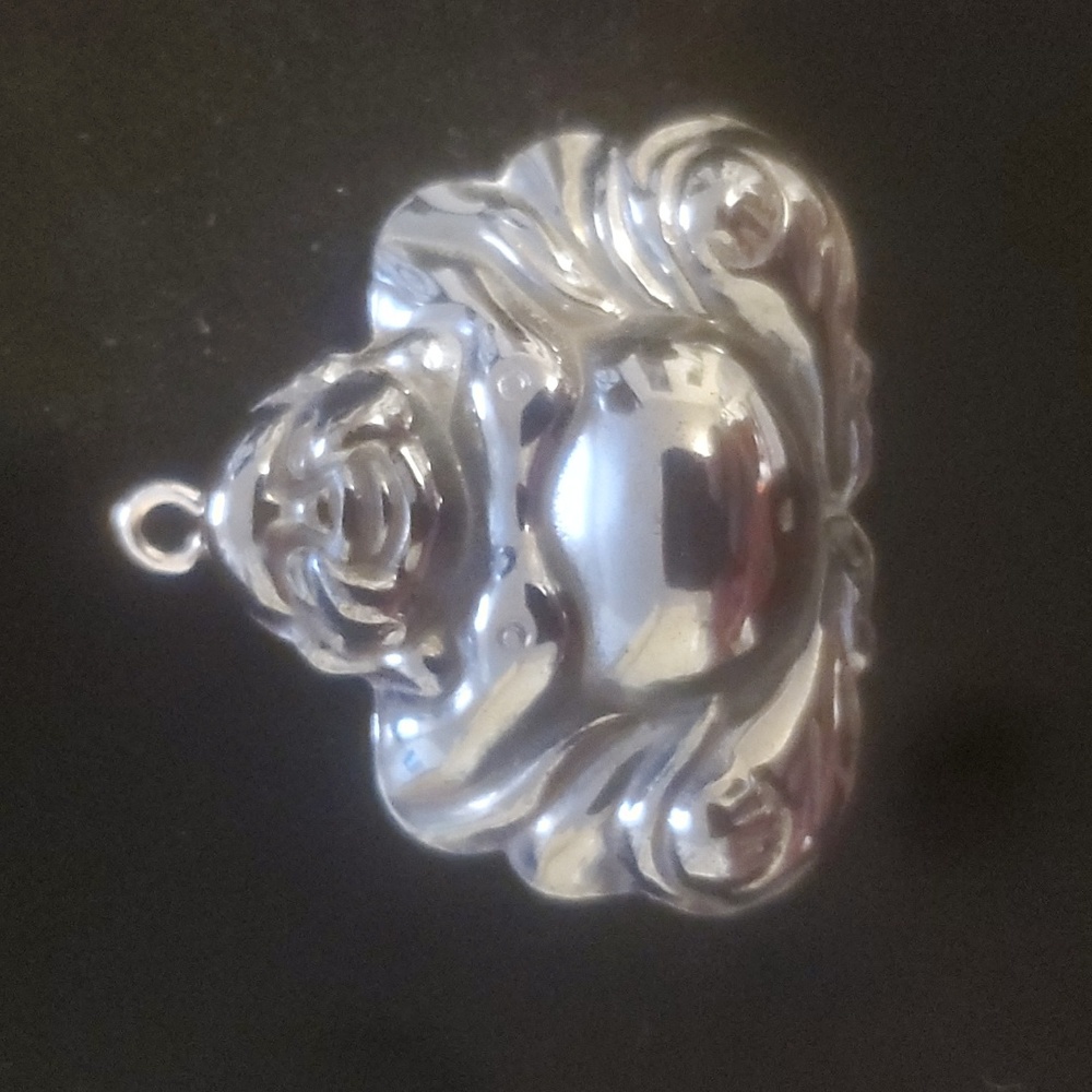 New Hand Carved Hematite Buddha Pendant.